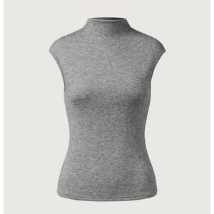 Gray Sleeveless Women's Top